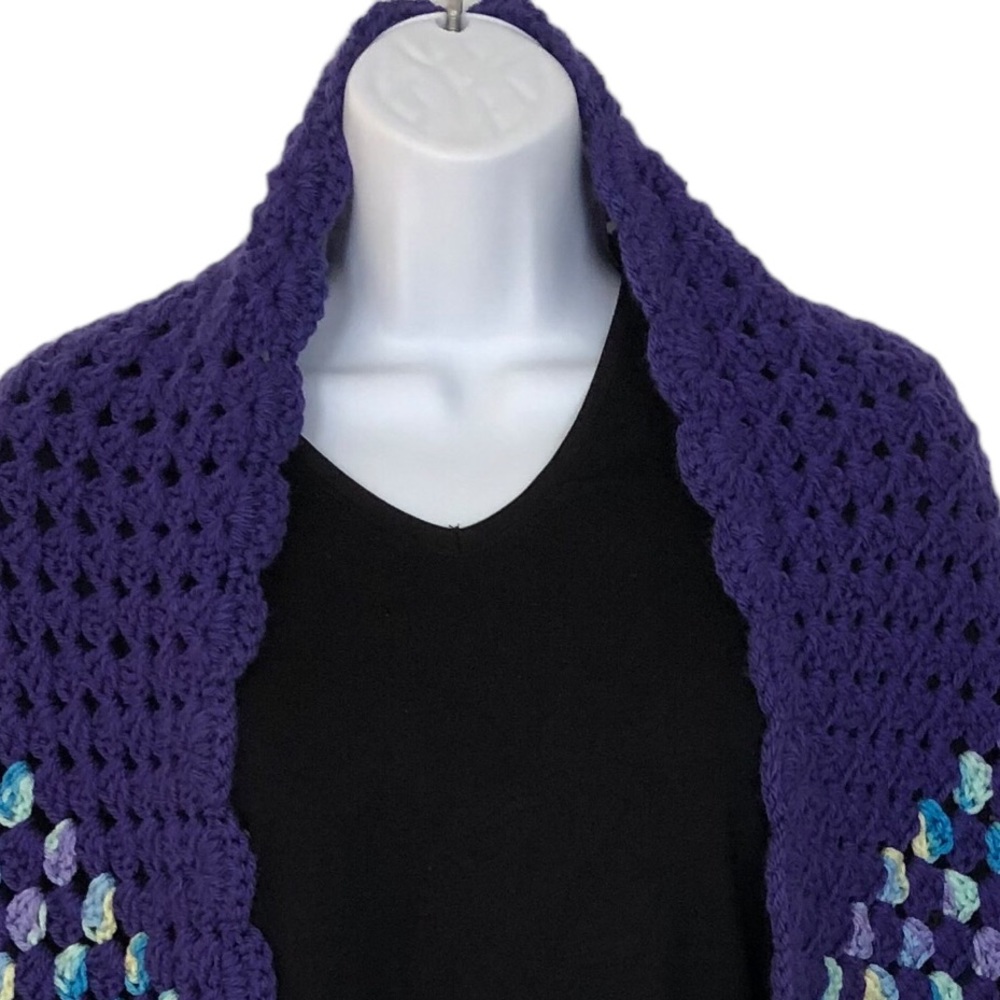๐ SOLD! NWT! HANDMADE Crocheted Women's Shawl Wrap Gift with Heartfelt Blessing - Picture 3 of 14